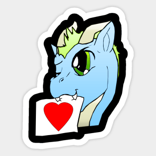 love letter dragon Sticker